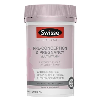 Swisse Ultinatal Pre-Conception & Pregnancy Multivitamin 180 Tablets