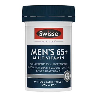 Swisse Ultivite Men's Multivitamin 65+ 60 Tablets