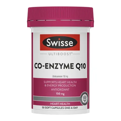 Swisse Ultiboost Co-Enzyme Q10 150mg 50 Capsules