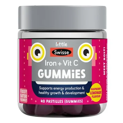 Swisse Little Swisse Iron + Vit C Gummies 40 Pack